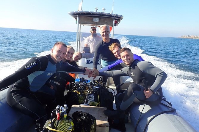 Baptism of diving from boat - The Santa Pola meeting point matters
