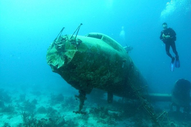 Boat Dive Shipwreck/ Airplanes/ Reef /2 tanks - A compact boat trip with two very different sites