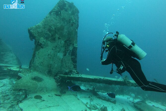Boat Dive Shipwreck/ Airplanes/ Reef /2 tanks - Certification and communication deserve extra attention