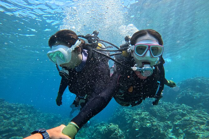 Boat entry diving at the Blue Cave in Onna Village, Okinawa! - GoPro photos make the price easier to justify