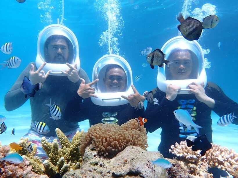 Boracay: Aquanaut Helmet Diving Experience - Walking beneath Boracay’s clear water