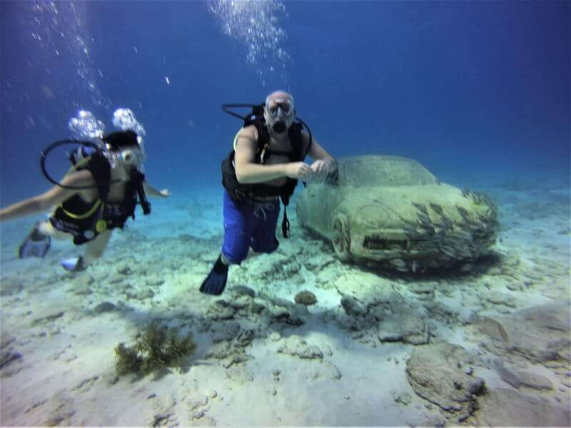 Cancun: 2-Tank Dive for Beginners with MUSA and Reef Dive - The 30-minute boat ride to MUSA