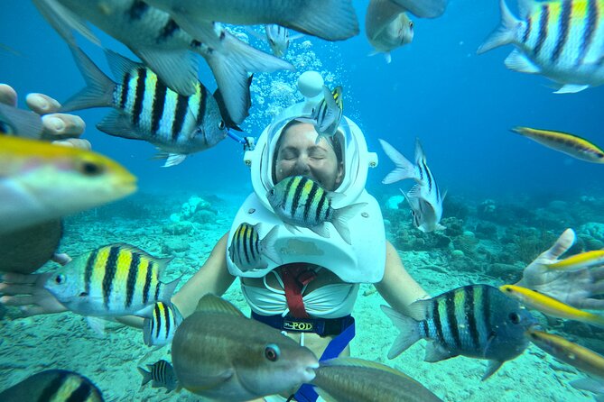 Curacao Helmet Diving-Walk the Ocean Floor, No Swimming Required - Walking the marked path among fish and coral