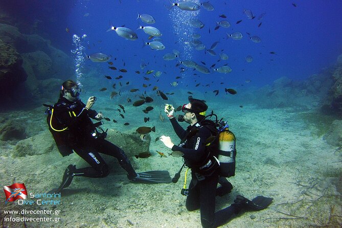 Discover Scuba Diving in the Caldera of the Volcano in Santorini - Learning to breathe in waist-deep water