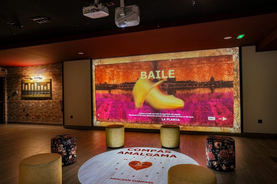 Dive In and Discover: Flamenco in an Interactive Journey - Trying basic flamenco movement