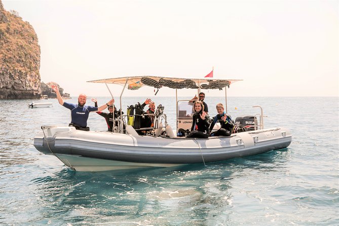 Exciting PADI Discover Scuba Diving Experience Isola Bella Marine Park Taormina - The boat trip to Isola Bella and the Blue Cave