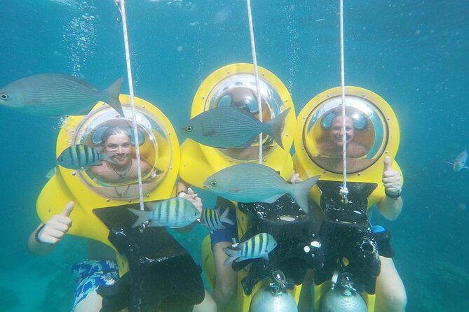 Experience a Submarine Scooter with ScubaDoo Punta Cana - Riding the underwater scooter at 3 to 4 meters