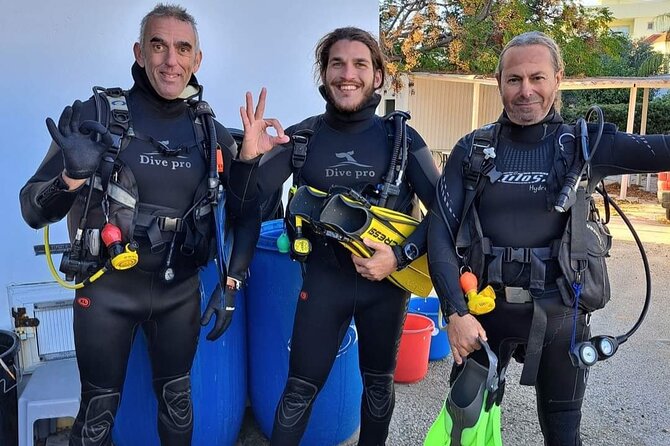 First Time Scuba Dive Adventure, Makronissos, Ayia Napa - Shallow-water practice before the main route