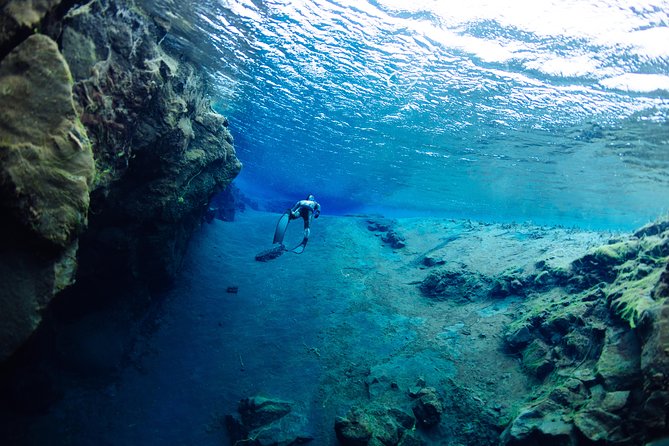 Freedive Silfra Half Day Tour - Entering Silfra and moving with the current