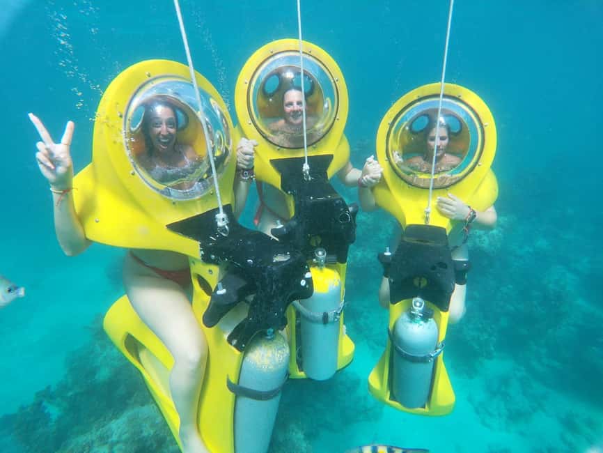 From Punta Cana: ScubaDoo, Snorkel & Glass Bottom Boat Tour - Three ways to see the Caribbean in one morning