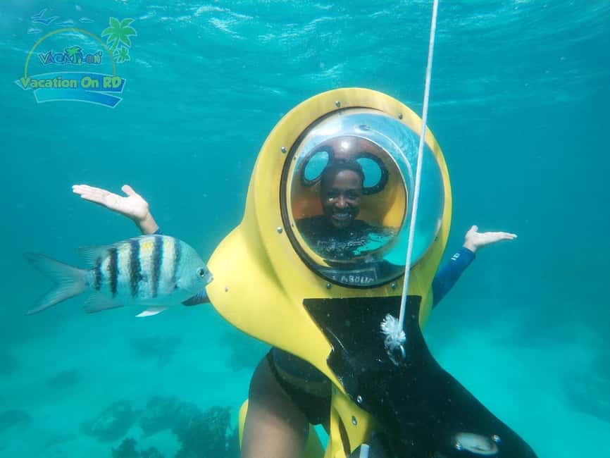 From Punta Cana: ScubaDoo, Snorkel & Glass Bottom Boat Tour - Safety, instructions, and who will enjoy it