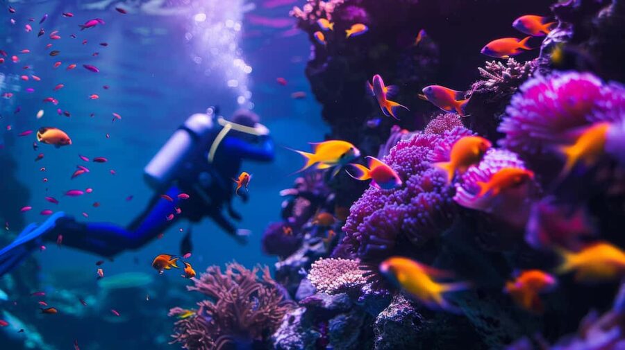 From Sharm: Ras Muhammed & White Island By Boat & intro Dive - White Island, lunch, and the slower middle of the day