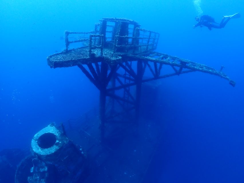 Funchal: Advanced Scuba Diving Afonso Cerqueira Wreck - The captain’s deck and the ship’s upper spaces