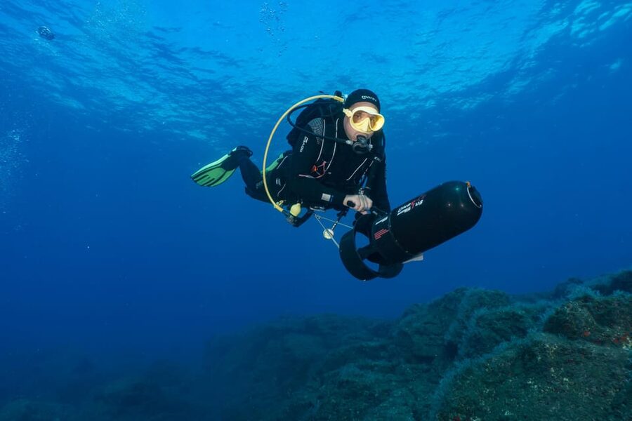 Funchal: DPV- Scooter Dive Adventure - Riding the DPV over Funchal’s house reef