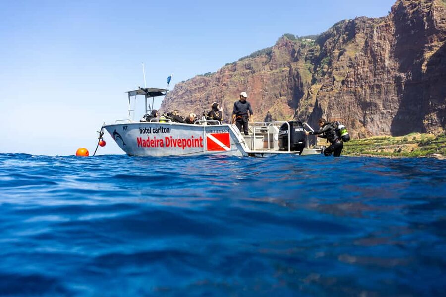 Funchal: Wreck dive F488 Frigate - certified divers - What makes the underwater route special