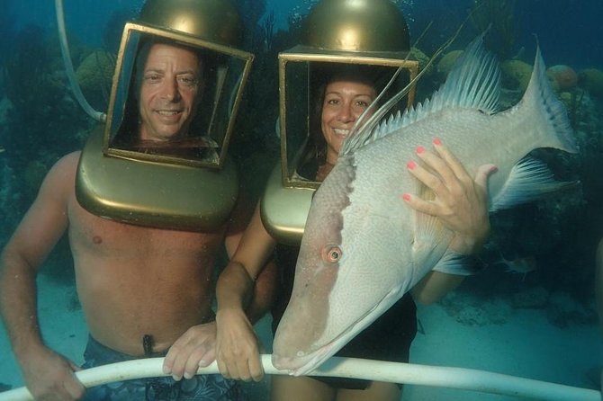 Hartley Helmet Diving in Bermuda - Getting Ready for the Helmet Walk