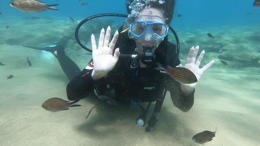 Heraklion: Beginner Scuba Diving Lesson with PADI Instructor - After the session: footage and free time in Agia Pelagia