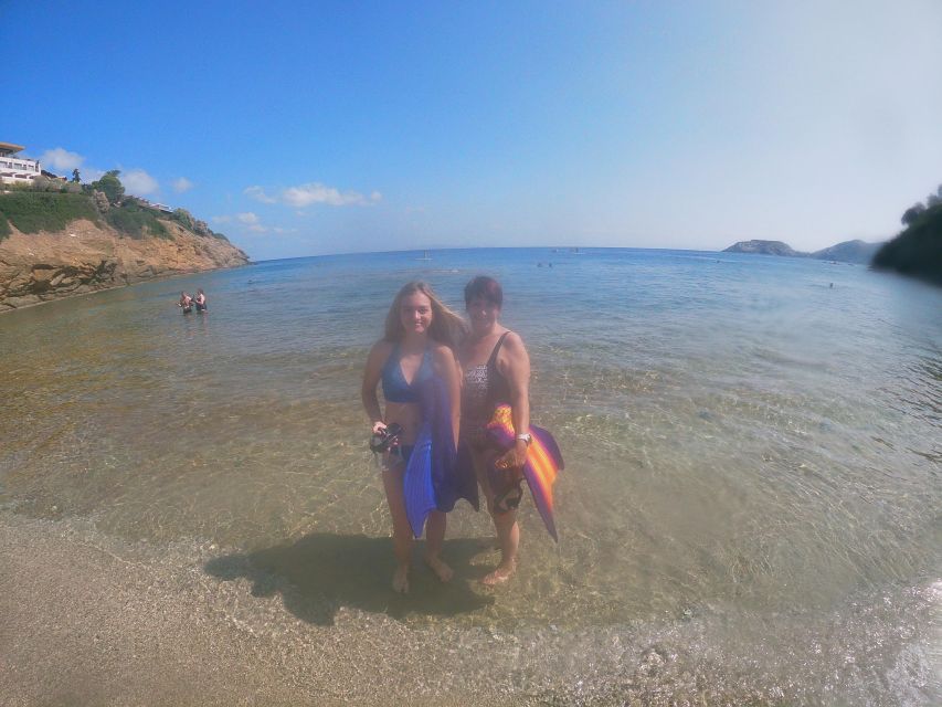 Heraklion: Diving, Swimming, and Snorkeling like a Mermaid - Wearing the tail at Agia Pelagia Bay