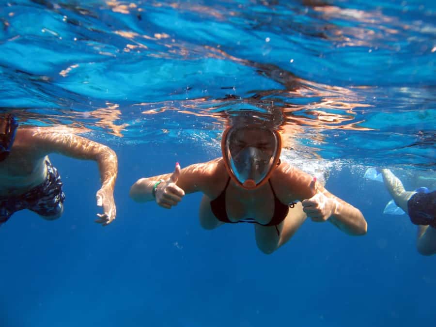 Hurghada: Orange Bay Snorkeling cruise and optional diving - The first snorkeling stop: coral and open water