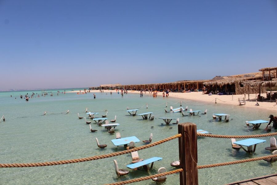 Hurghada: Orange Bay Snorkeling with Lunch & Optional Diving - Snorkeling at two Red Sea reef stops