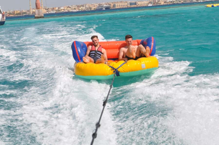Hurghada: Snorkeling 6 x 1 to Orange Bay w Diving & Massage - Two snorkeling stops over coral and fish