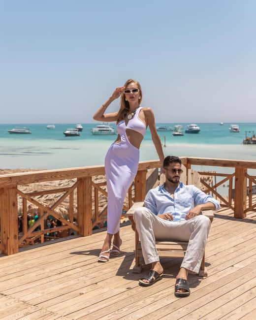 Hurghada: Yacht Trip 2 islands, Diving & Snorkeling W Lunch - Morning pickup and the run to Orange Island
