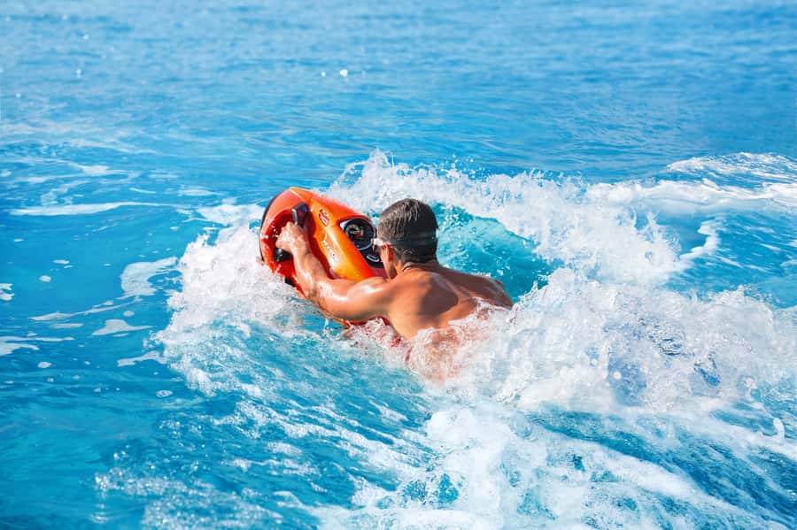 Mauritius: Seabob Diving Experience - The short boat ride into Grand Baie