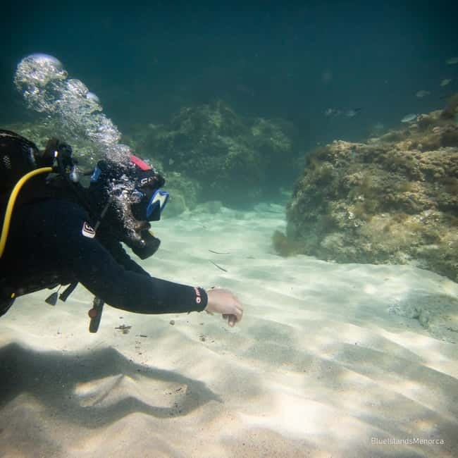 Menorca: Cala Galdana Try Scuba Diving for Beginners - Swimming beneath the arches