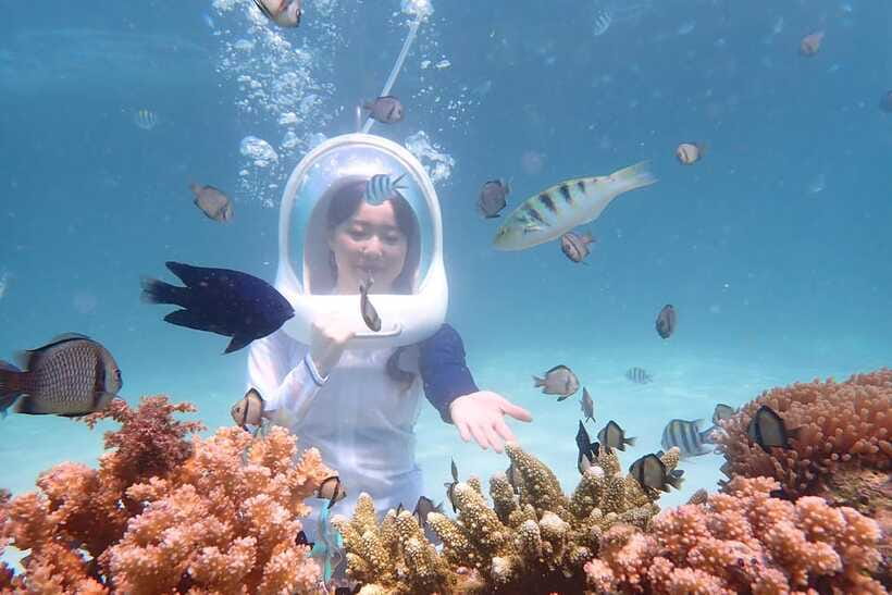 Panglao: Helmet Diving Experience with Photos and Videos - Meeting the team at Alona Beach