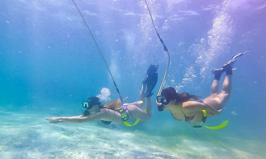 Punta Cana: Guided Power Dive Adventure - Getting comfortable with the hookah setup