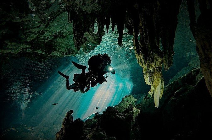 Scuba Diving in Cenote Dos Ojos from Playa del Carmen - The surface break and Mexican lunch