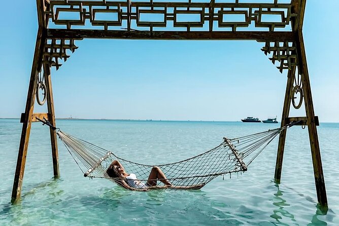 Sea Trip Orange Bay Island & Professional Scopa Diving -Hurghada - Snorkeling in Hurghada’s clear Red Sea water
