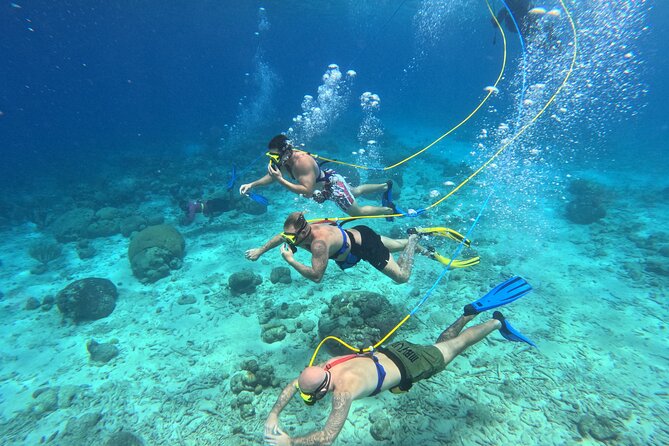 SNUBA Adventure in Curacao - Guided Shallow Dive - Getting ready with equipment and instructions