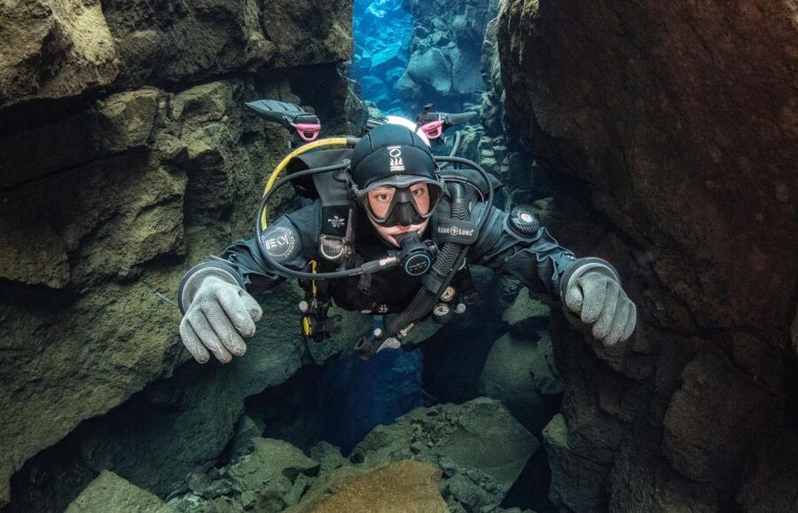 Thingvellir: Silfra Fissure Diving with Optional Pickup - The walk out and the post-water chill