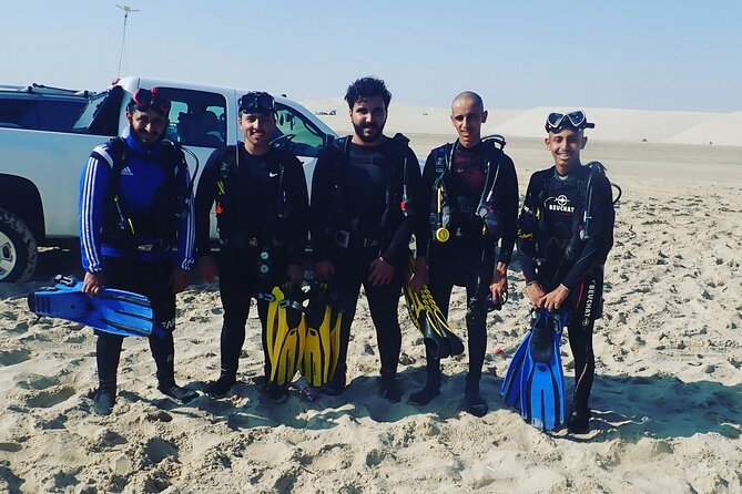 Try Scuba dive in Qatar - Scuba equipment and refreshments