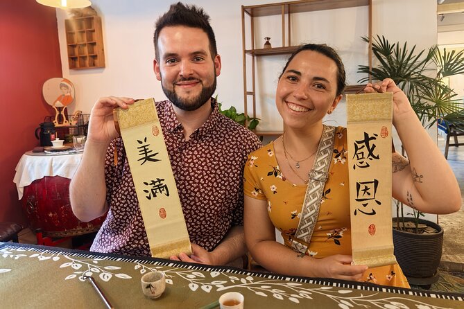 Xi'an Calligraphy & Tea Ceremony - Dive into Ink & Brush Artistry - One hour of brush practice